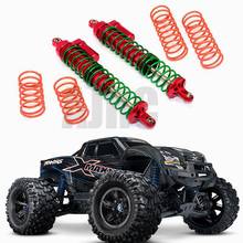 Aluminum alloy shock absorber full metal negative pressure shock absorber with spare spring L=214MM TRAXXAS 1/5 X-MAXX 6S/8S 2024 - купить недорого