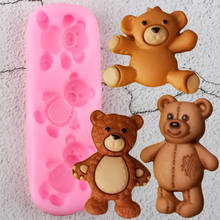 3D Baby Bear Silicone Molds Cupcake Topper Fondant Mold DIY Party Cake Decorating Tools Soap Clay Candy Chocolate Gumpaste Mould 2024 - buy cheap