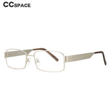 Montura de gafas ópticas de Metal para hombre, anteojos Retro cuadrados, a la moda, para ordenador, 51087 2024 - compra barato