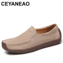 CEYANEAO Woman Flats Soft Slip-On Cow Suede Casual Shoes Platform Sneakers Spring Autumn Moccasins Zapatos mujer Size 35~42E1012 2024 - buy cheap