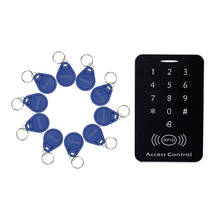 125KHz RFID Access Control System Security ID Card Password Door Lock 10 Keyfobs 2024 - buy cheap