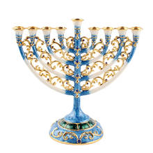 Judaica Hanukkah Menorah канделябр подсвечник для дома вечерние фестиваль подсвечник 2024 - купить недорого