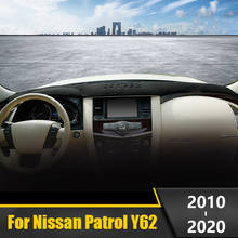 For Nissan Patrol Y62 Armada 2010-2016 2017 2018 2019 2020 LHD Car Dashboard Cover Avoid Light Pads Sun Shade Mats Accessories 2024 - buy cheap