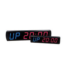 Спортивные часы светодиод цифровой тренажерный зал часы для кроссфита тренировки обратного отсчета часы-Секундомер большой таймер 2024 - купить недорого