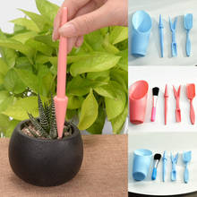 4/5Pcs Miniature Plant Pot Shovel Brush Tools Set Planting Succulent Potting Tools Soil Digging Loosening Plastic Gardening Tool 2024 - buy cheap