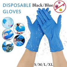 Blue Ultra-thin Touch Disposable Latex Gloves Dishwashing Kitchen Work Household Rubber Garden Gloves 100pc  Winter Gloves Women 2024 - buy cheap