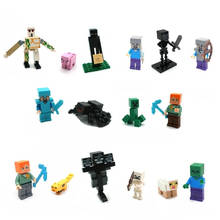 The Ghast Steve Zombie Minifigs Building Block Action Figures Compatible My World MinecrafteINGlys Bricks Sets Toys For Children 2024 - buy cheap