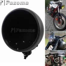 Motocicleta 7 polegada led retro farol habitação frente luz baldes para harley yamaha honda suzuki kawasaki bmw cafe racer bobber 2024 - compre barato