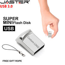 JASTER-miniunidad flash USB 3,0 de metal, 4G, 8G, 16GB, 32GB y 64GB, lápiz de memoria personalizado, regalo, logotipo personalizado 2024 - compra barato
