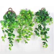 Artificial Leaves Pseudo Green Garland Plant Artificial Ivy Leaves Exquisite Wedding Home Decoration 2024 - buy cheap