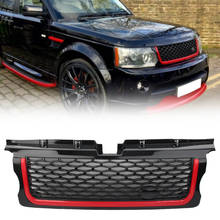 Car Front Grille Mesh Bumper Grill For Land Rover RRS Range Rover Sport 2005 2006 2007 2008 2009 Black Frame Red Edge 2024 - buy cheap