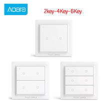 Aqara-interruptor inteligente inalámbrico Opple, versión internacional, ZigBee 2020, funciona con la aplicación Mijia, Apple HomeKit, Opple, de pared, 3,0 2024 - compra barato