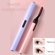 Electric Eyelash Curler Heating Curling Eyelash Pen Mascara Long Lasting Eye Lashes Comb Durable Shaping Slender Eyelash Brush 2024 - buy cheap