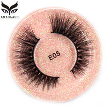 AMAOLASH eyelashes 3d mink lashes Luxury Handmade Natural long False Eyelashes Eyelash Extension Reusable eye lashes makeup TE05 2024 - buy cheap