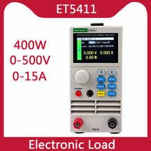 Carga eléctrica ET5411 DC 0-500V 0-15A 400W, Control Digital programable profesional, carga DC 1 probador de batería electrónico de carga 2024 - compra barato