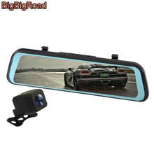 BigBigRoad Car DVR Dash Camera Stream RearView Mirror Video Recorder For Mitsubishi Outlander Pajero Sport Eclipse Cross L200 2024 - buy cheap