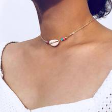 Summer Beach Bohemian Women Sea Shell Charm Beads Choker Necklace Jewelry Gift 2024 - buy cheap