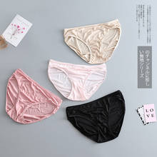 Silk  Briefs  Silk Underwear Women's  Panties Female Panties For Women Underwear Solid Comfortable Push Up Sexy Lingerie Seamles 2024 - buy cheap
