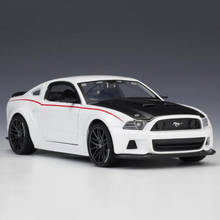 Coche clásico de aleación de Metal para niños, modelo Ford Mustang Street Racer, colección de juguetes, pantalla decorativa, 1:24, 2014 2024 - compra barato