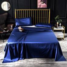 Lençol de algodão egípcio de luxo 600tc, cor azul, fronha, tecido para casa 2024 - compre barato