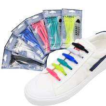 Cordones elásticos de silicona para zapatillas de deporte para niños y adultos, 14 unidades 2024 - compra barato