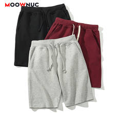 Fashion Shorts Mens Trousers Summer Cotton Beach Pants Hombre Casual Street Dress Solid Knee Length Fit Male 2021 New MOOWNUC 2024 - buy cheap