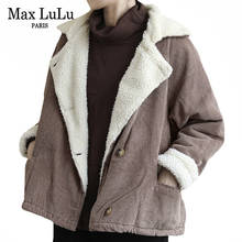 Max LuLu 2020 New Korean Fashion Womens Vintage  Coats Ladies Warm Corduroy Winter Jackets Female Casual Oversized Fur Clothes 2024 - buy cheap