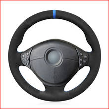 MEWANT Black Suede Car Steering Wheel Cover for BMW M Sport E36 1996-2000 E39 1995-2001 M5 1998-2000 E38 1997-2001 2024 - buy cheap