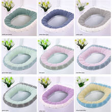 1Pcs Pumpkin Pattern 45*35CM Bathroom Accessories Washable Two Colors O-shape Toilet Mat Toilet Soft Cushion 2024 - buy cheap