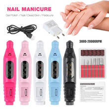 Electric Nail Drill Bits Machine Kit for Manicure Apparatus for Pedicure Milling Cutters Sanding Buffer Nail File Nail Art Tools 2024 - buy cheap