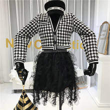 Women 2 Piece Set Fashion Sexy & Club  Plaid Crop Top+high Waist Elastic Waist Skirts Two Piece Set Top and Skirts Suit Sets 2024 - buy cheap