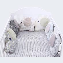 6 шт./лот, детская кровать, бампер, кроватка, слон, бампер, детская кровать, защита для кроватки, бампер для новорожденных, Комплект постельного белья для малышей 2024 - купить недорого