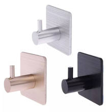 Self Adhesive Home Kitchen Wall Door Hook Key Holder Rack Towel Hanger Bathroom Rack Hooks Aluminum Multi-Purpose Storage Hooks 2024 - купить недорого
