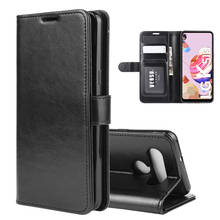 LM-K510 Case for LG K51S (6.55in) Cover Wallet Card Stent Book Style Faux Leather Flip Black 51S LMK510 K510 LG510 LG51S 2024 - buy cheap