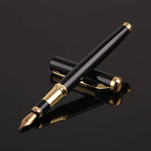 1pc high quality business fountain pen gift metal ink pen school student writing standard pen 2024 - buy cheap