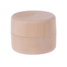 Small Round Wooden Storage Boxes Ring Box Vintage decorative Natural Craft Jewelry box Case Wedding Accessories 2024 - buy cheap