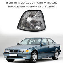 Luz de señal de giro a la derecha con reemplazo de lente blanca para BMW E36 318i 328i M3, luz de coche 2024 - compra barato
