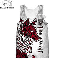 Beautiful Animal Tattoo wolf 3D Printed men vest Harajuku Fashion Sleeveless T-shirt summer street Unisex tank tops BX-006 2024 - buy cheap
