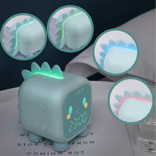 Cute Led Cartoon Alarm Clock Voice Control Digital Voice Time Heavy Desktop Decoration With Temperature Display 2024 - buy cheap