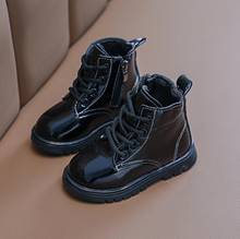 2020 Autumn/Winter Plush Children Boots Boys Girls Martin Shoes Fashion Brand Zipper Soft Leather Warm Kids Short Boots 2024 - buy cheap