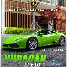 welly 1:24 Lamborghini LP610  car alloy car model simulation car decoration collection gift toy Die casting model boy toy 2024 - buy cheap