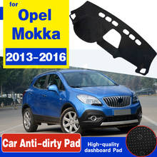 Capa protetora para painel de autos, capa antiderrapante para modelos opel mokka 2013 2014 2015 2016 2024 - compre barato