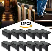 12pcs Solar Deck Lights Stairs Fence Led Lamp Outdoor Pathway Patio IP65 Waterproof Warm White Bright Durable Outdoor Lighting 2024 - buy cheap