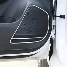 Стайлинг для Kia Rio 4 X-line 2018 2019 из нержавеющей стали, Автомобильный Дверной динамик, звуковое аудио кольцо, накладка, наклейка, авто аксессуары 2024 - купить недорого