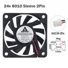 1PCS Gdstime DC 24V 2Pin 6010S 6CM 6cm 60mm x 10mm 6010S Case Cooling Cooler Fan 2024 - buy cheap