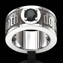 Готическое крутое кольцо с черепом Санта-Муэрте, уникальное мужское кольцо в стиле панк, голова скелета, рок-байкер, богемное ювелирное изделие, аксессуары 2024 - купить недорого
