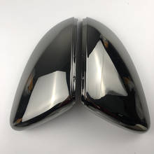 Side Case Door Wing Cap For VW Golf 7 R mk7 7.5 gti Tungsten steel black Side Mirror Cover 2024 - buy cheap