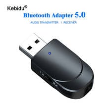 kebidu Bluetooth Receiver Transmitter Wireless Adapter Mini Stereo Bluetooth 5.0 Audio AUX RCA USB 3.5mm Jack For TV PC Car Kit 2024 - buy cheap