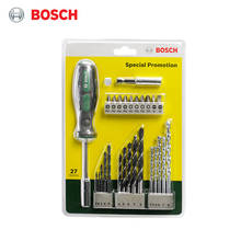 Bosch-Juego de taladros mixtos de 27 bits, taladro de torsión, taladro de albañilería, taladro de madera, equipado con una varilla de extensión, combinación de herramientas de mano 2024 - compra barato