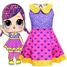 Lol Surprise Doll мультяшное модное платье для девочки детская одежда для вечевечерние НКИ на Хэллоуин эксклюзивные наряды для девочек летнее платье 2024 - купить недорого